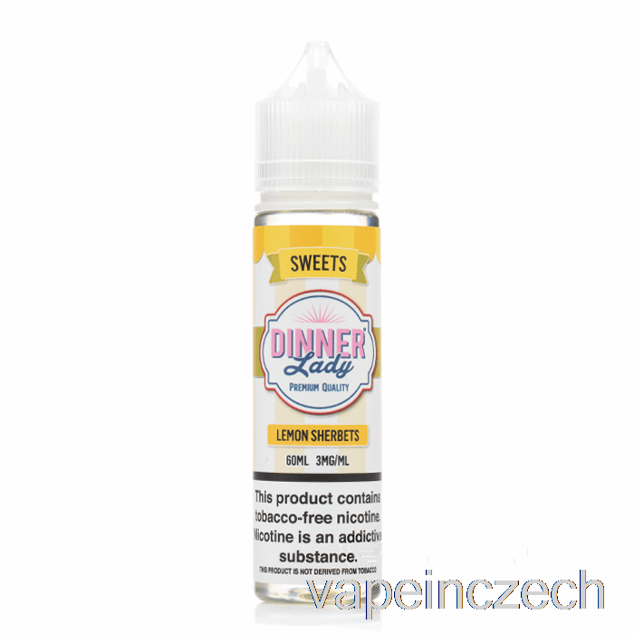 Citronové šerbety - Vape Dinner Lady E-liquid - 60ml 0mg Vape Bez Nikotinu